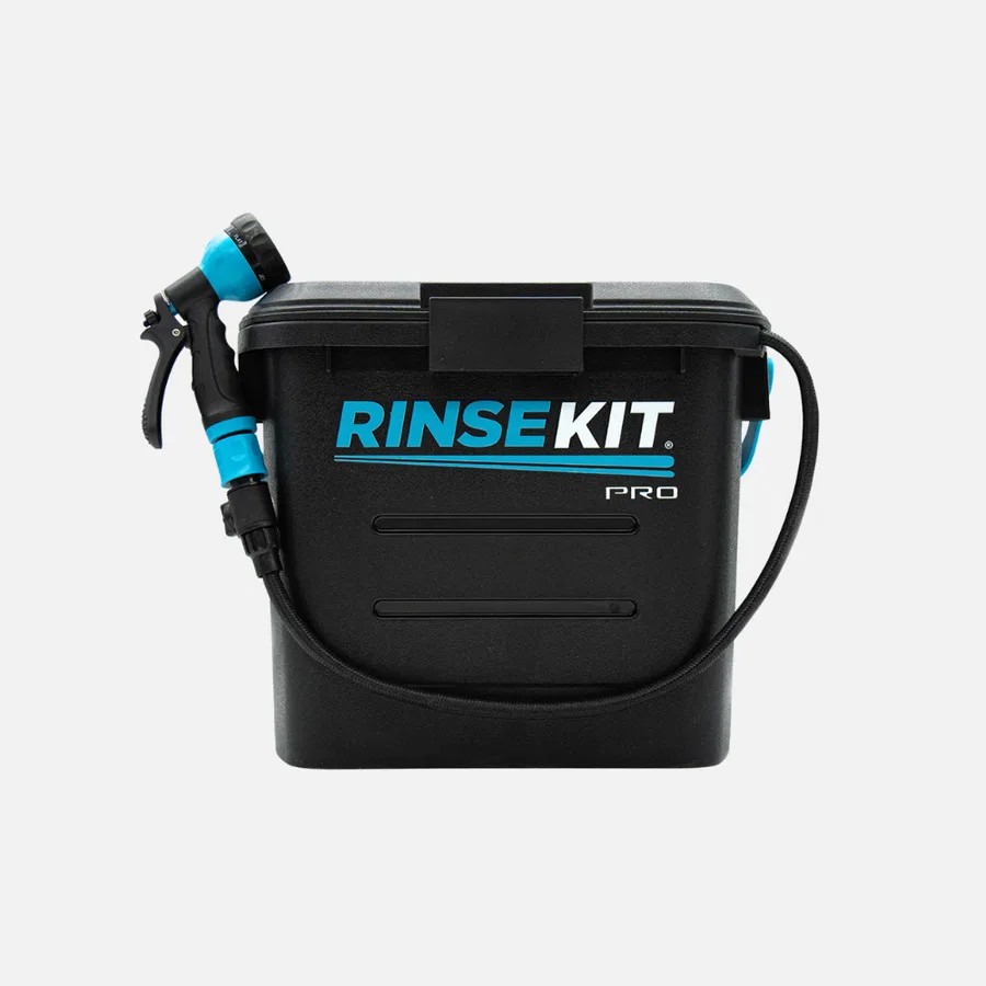 857007006258 – RINSEKIT Camp Shower, 3.5 Gallon Capacity 12 Volt Battery Powered Heat The Water Through Immersion Hea...